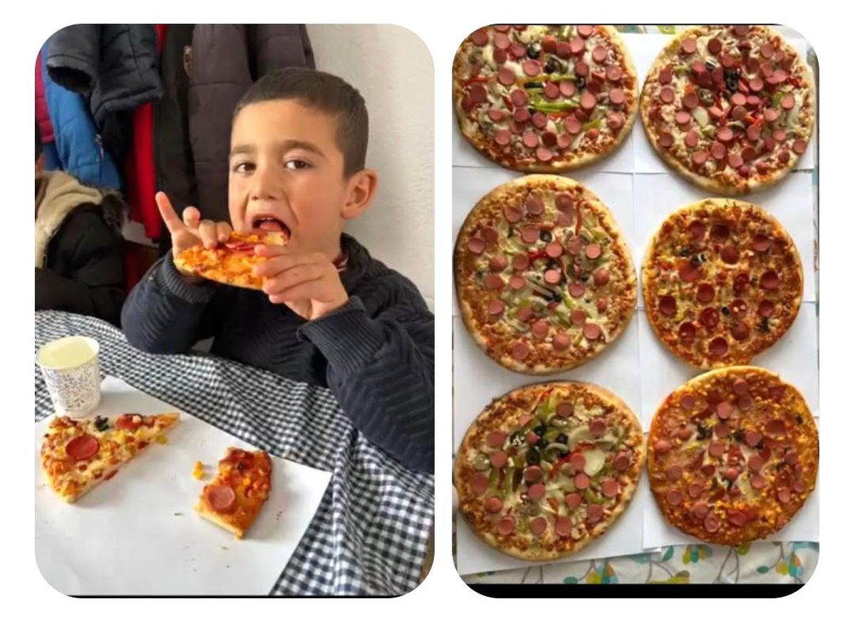 Diyadin\'de Eğlenceli Pizza Yapım Etkinliği