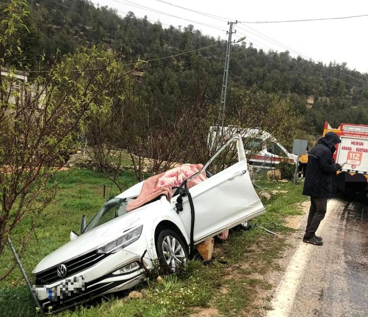 Silifke\'de Trafik Kazası: 1 Ölü, 2 Yaralı