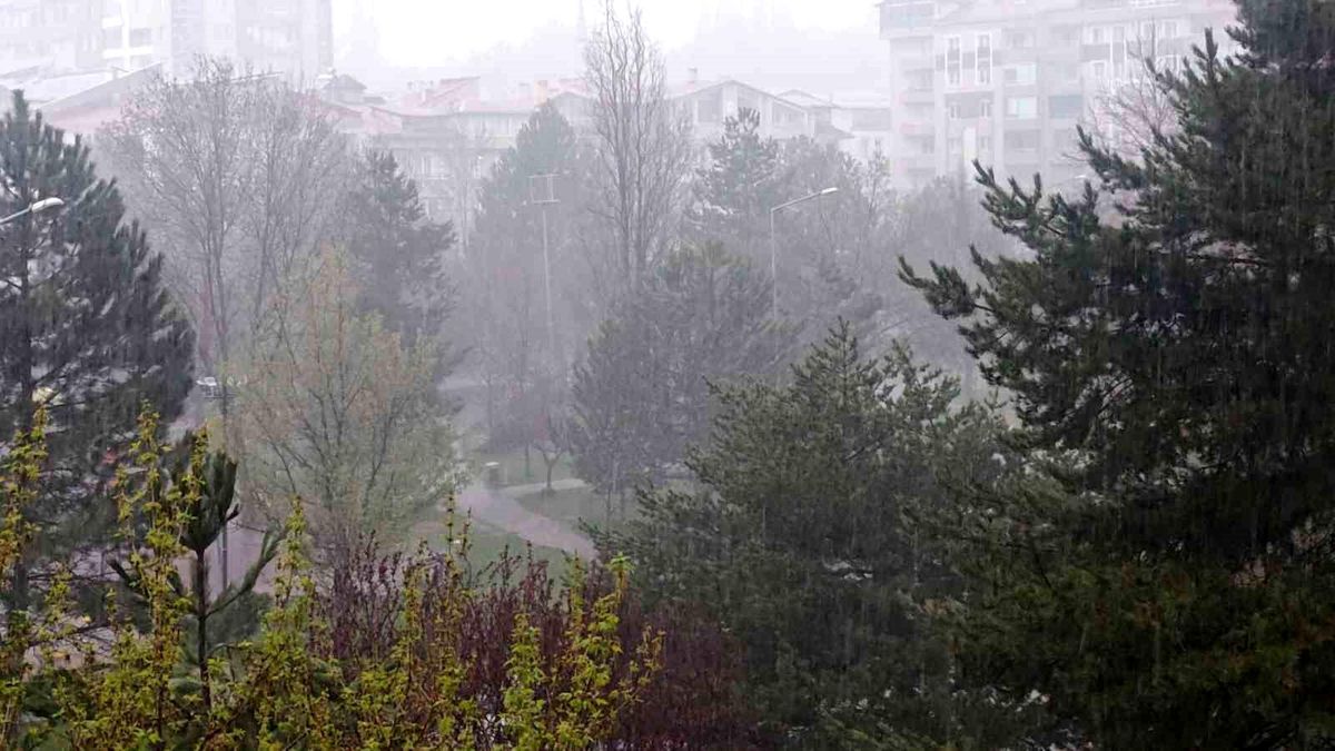 Sivas\'ta Kuvvetli Yağış Hayatı Felç Etti