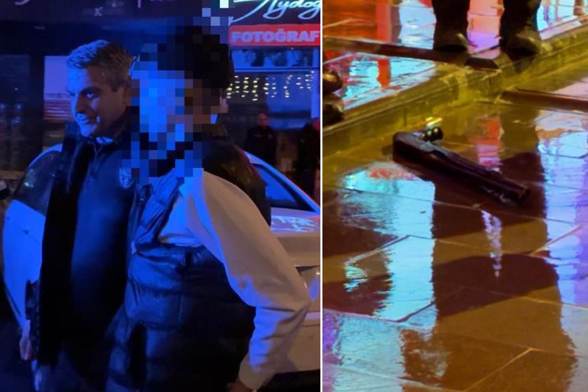 Sokakta tüfekle dolaşan çocuk, kovalamaca sonucu yakalandı