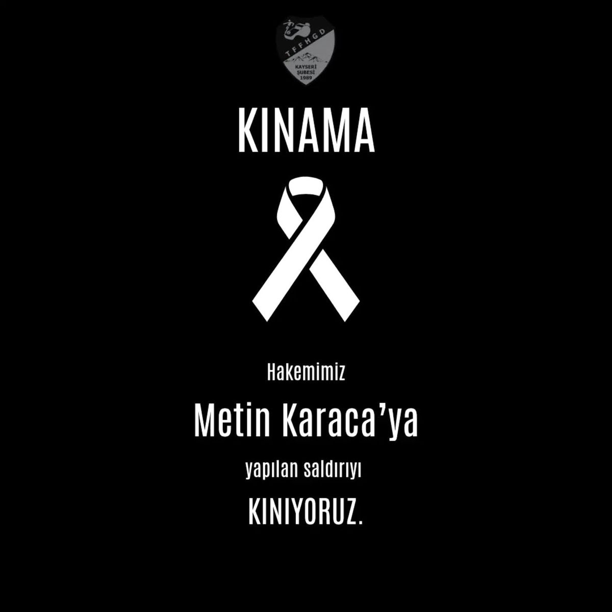 Hakem Metin Karaca\'ya Saldırı Kınandı