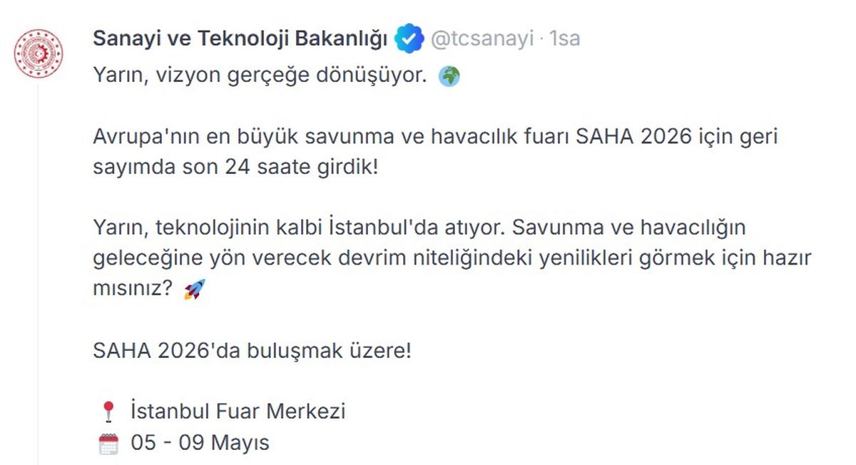 SAHA 2026 Fuarı Başlıyor