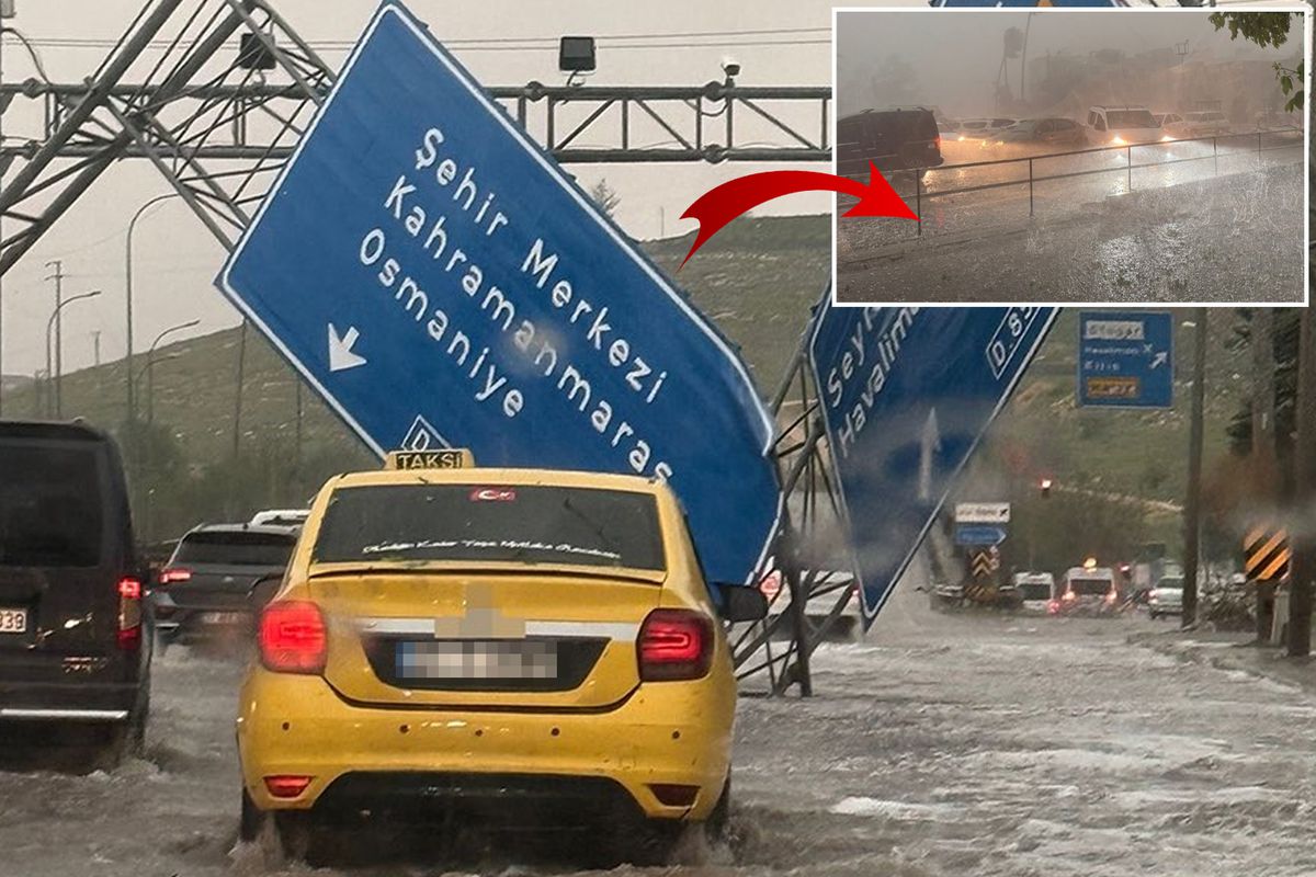 Gaziantep\'i "süper hücre" vurdu! 23 kişi yaralandı, okullar tatil edildi