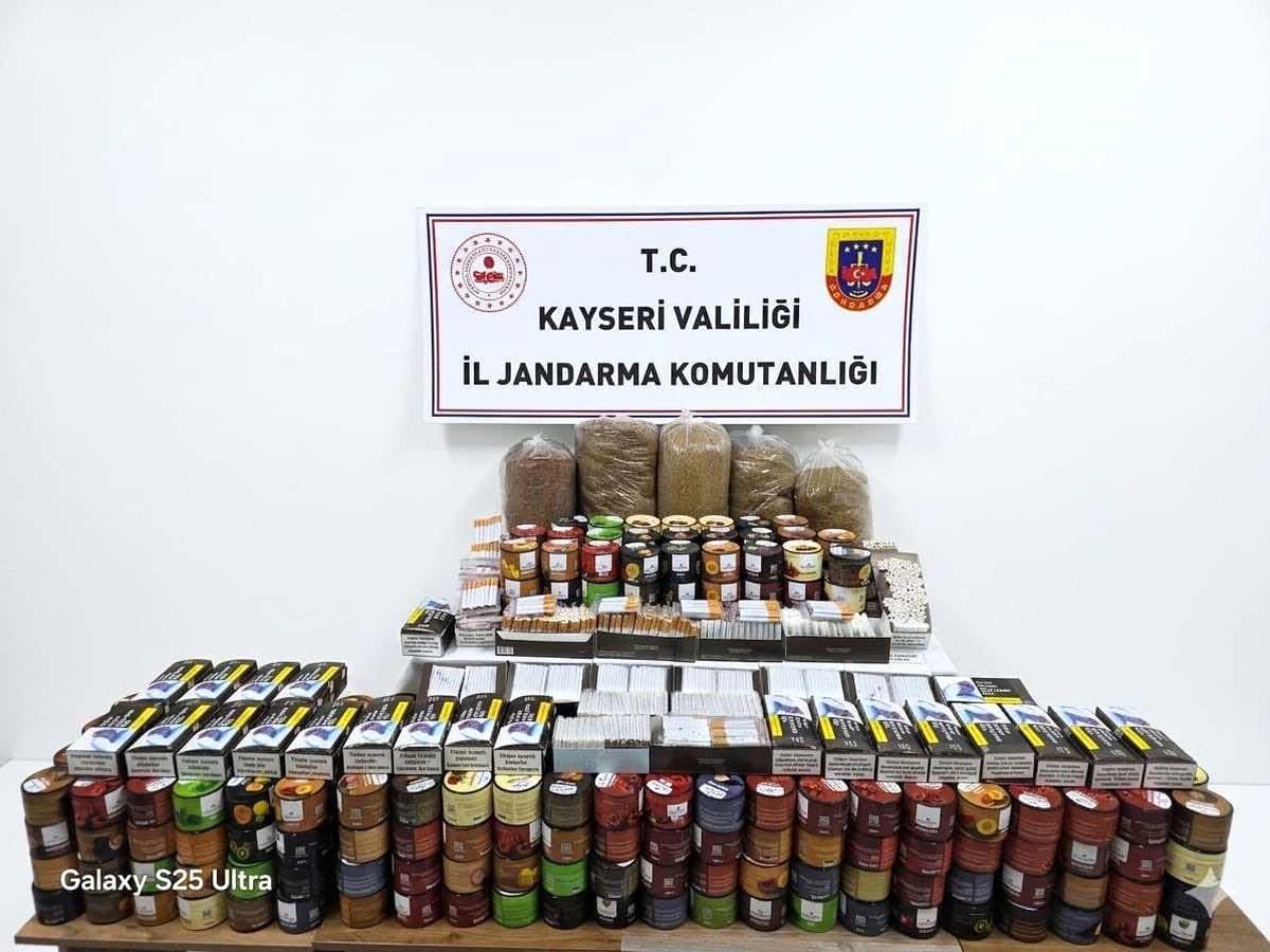 Kayseri\'de Kaçak Tütün Operasyonu