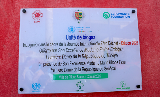 Sıfır Atık Vakfı ve Dakar Büyükelçiliği iş birliğiyle Senegal’de biyogaz ünitesi hizmete alındı