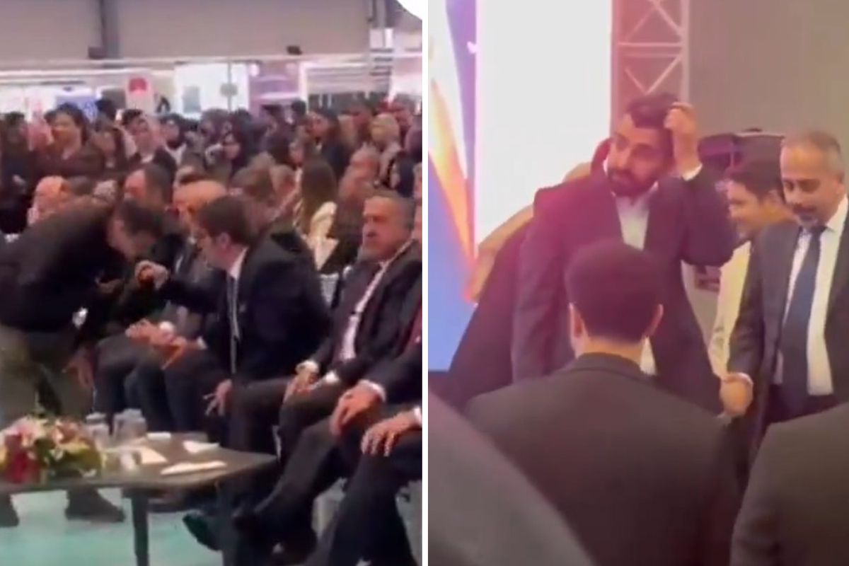 AK Parti İl Başkanı sahneye çağrılırken anons krizi! Bakan Yardımcısı, anında müdahale etti