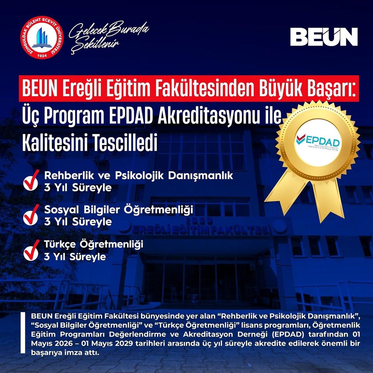 BEÜ\'den Eğitimde Kalite Akreditasyonu