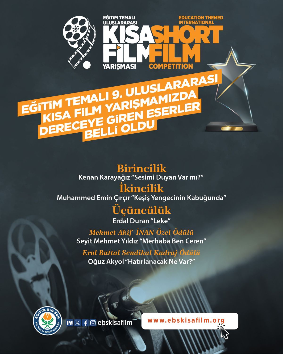 Eğitim Temalı Film Yarışması Sonuçlandı
