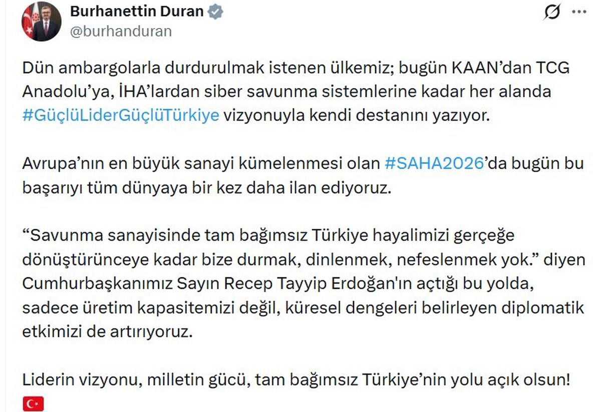 İletişim Başkanlığı\'ndan \'#GüçlüLiderGüçlüTürkiye\' kampanyası