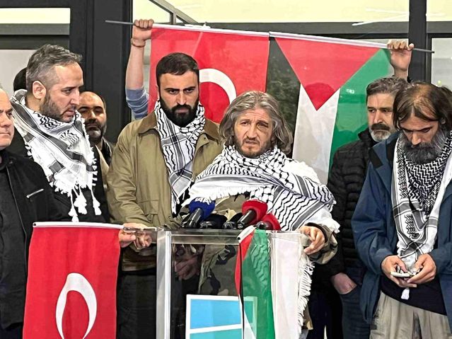 Sumud Filosu aktivisti Hüseyin Oral, İstanbul’a geldi