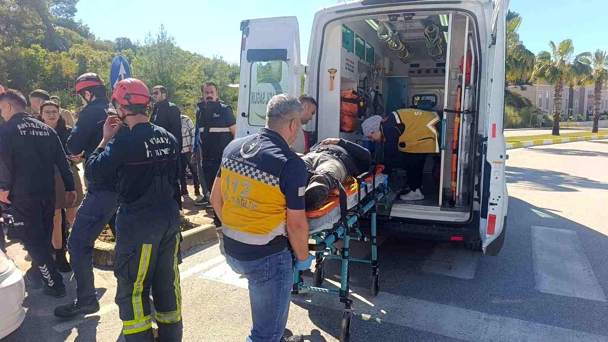 Dur levhasına ihlali kazayla sonuçlandı: 1 yaralı