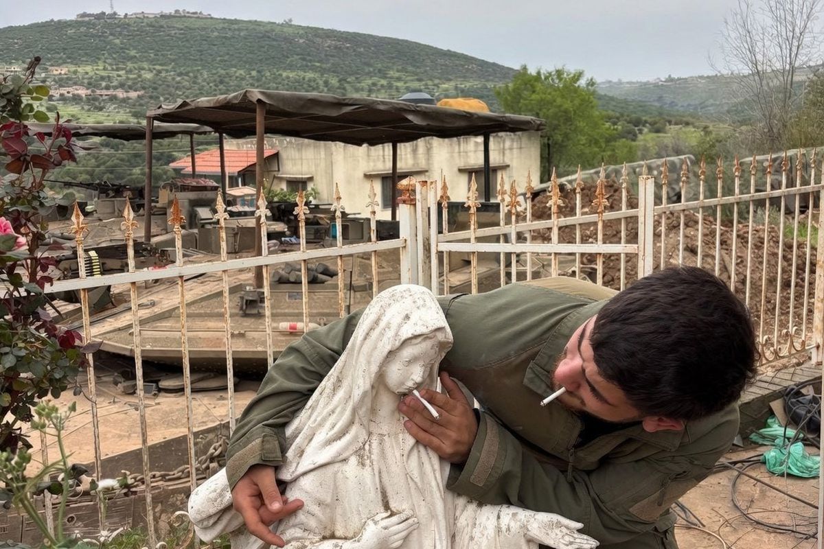 İsrail ordusunda kutsal değerlere bir saygısızlık daha: Bu kez Meryem Ana heykelini hedef aldılar