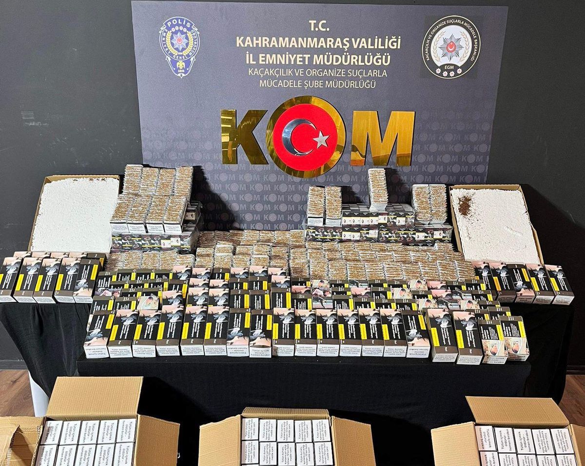 Kahramanmaraş’ta narkotik ve kaçakçılık operasyonu: 2 tutuklama