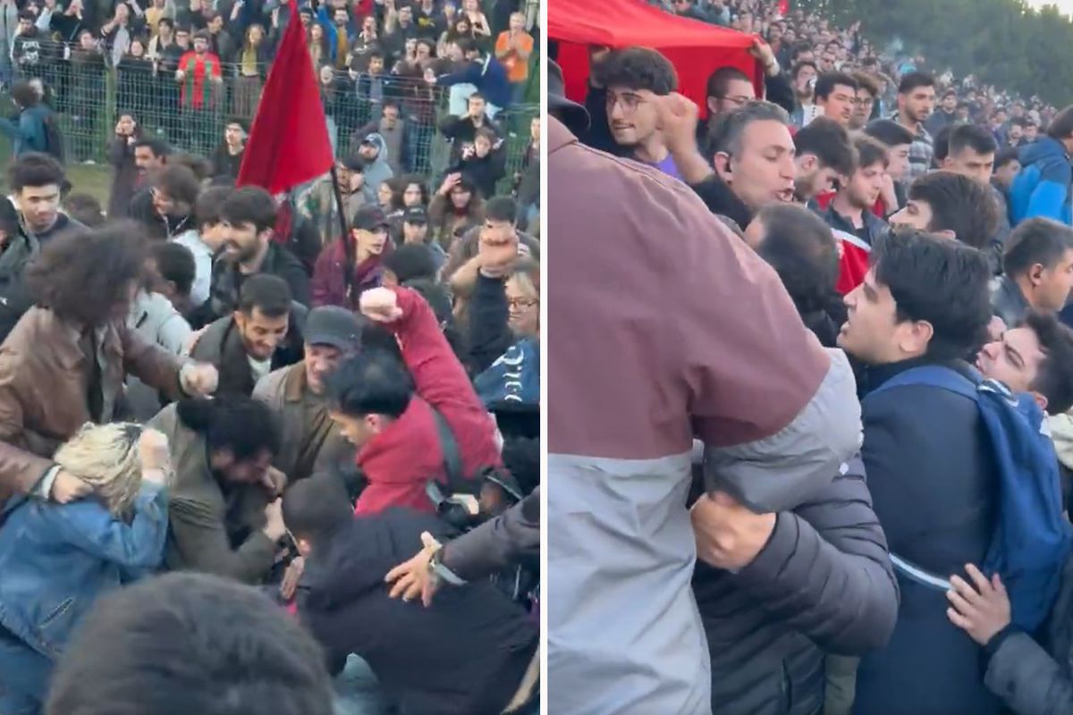 ODTÜ\'deki bahar şenliğinde öğrenciler tekme tokat kavga etti