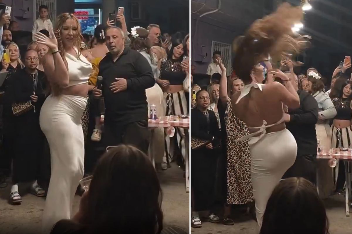 Genç kadının dansı, İzmir\'deki Hıdırellez kutlamalarına damga vurdu