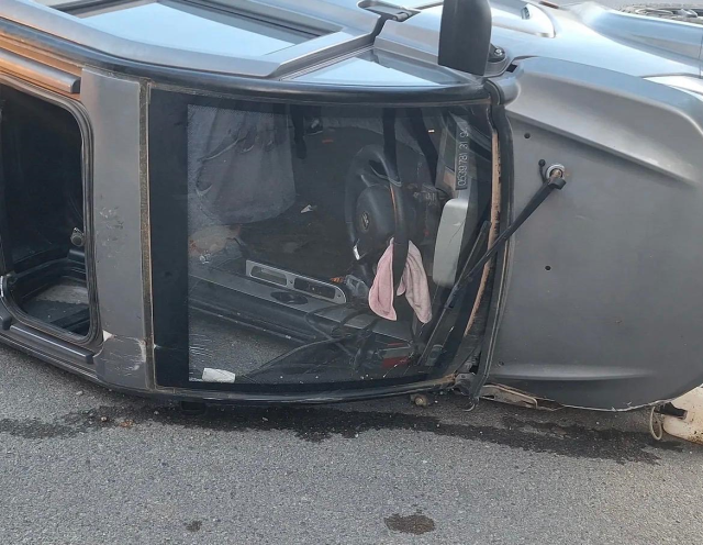 Kahramanmaraş’ta otomobil devrildi: 4 yaralı