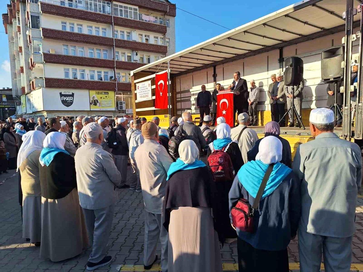 Vezirköprü\'de hac kafilesi uğurlama programı