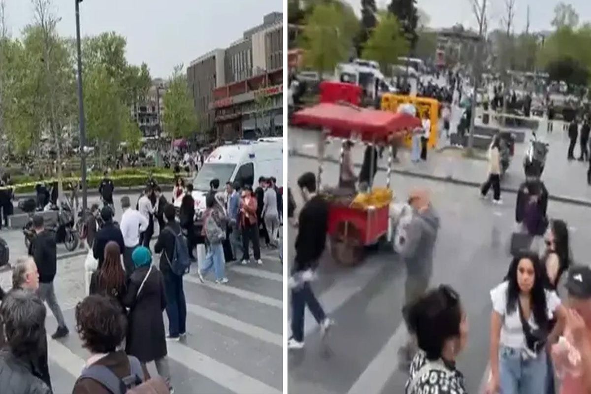 Beşiktaş İskelesi\'nde karşılaştığı husumetlisini palayla kovaladı, polis ateş açtı: 4 yaralı
