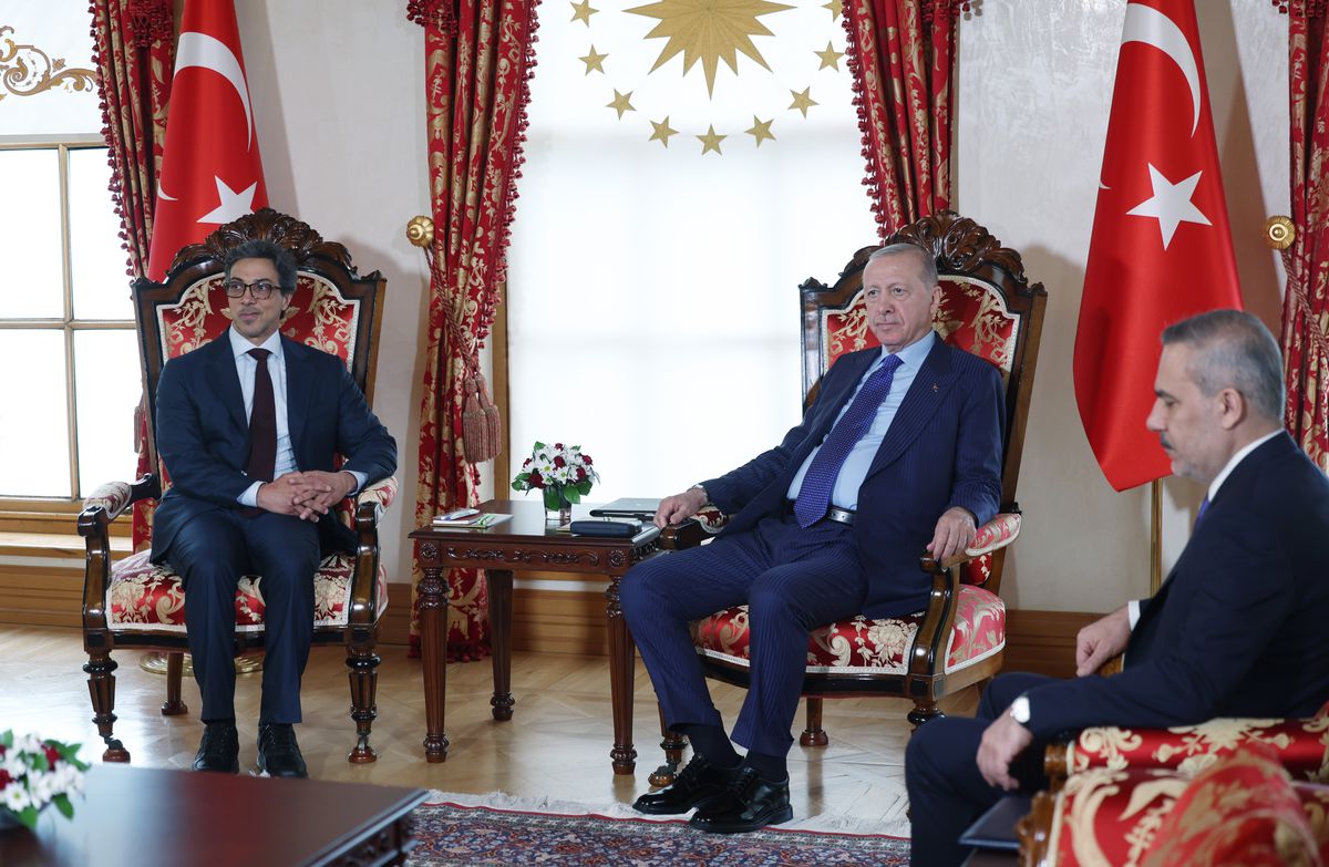 Cumhurbaşkanı Erdoğan, BAE Devlet Başkanı yardımcısı Şeyh Mansur Bin Zayid Al Nahyan\'ı kabul etti