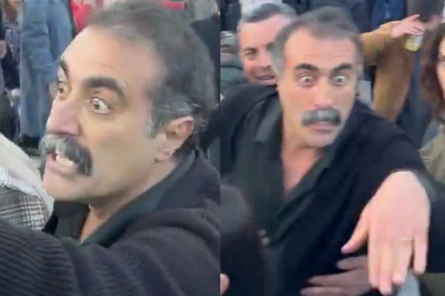 ODTÜ'de Türk bayrağı açan öğrencilere saldıran kişi böyle gözaltına alındı