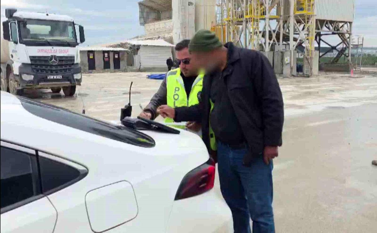 Beton Dökerek İlerleyen Mikser Sürücüsüne Ceza