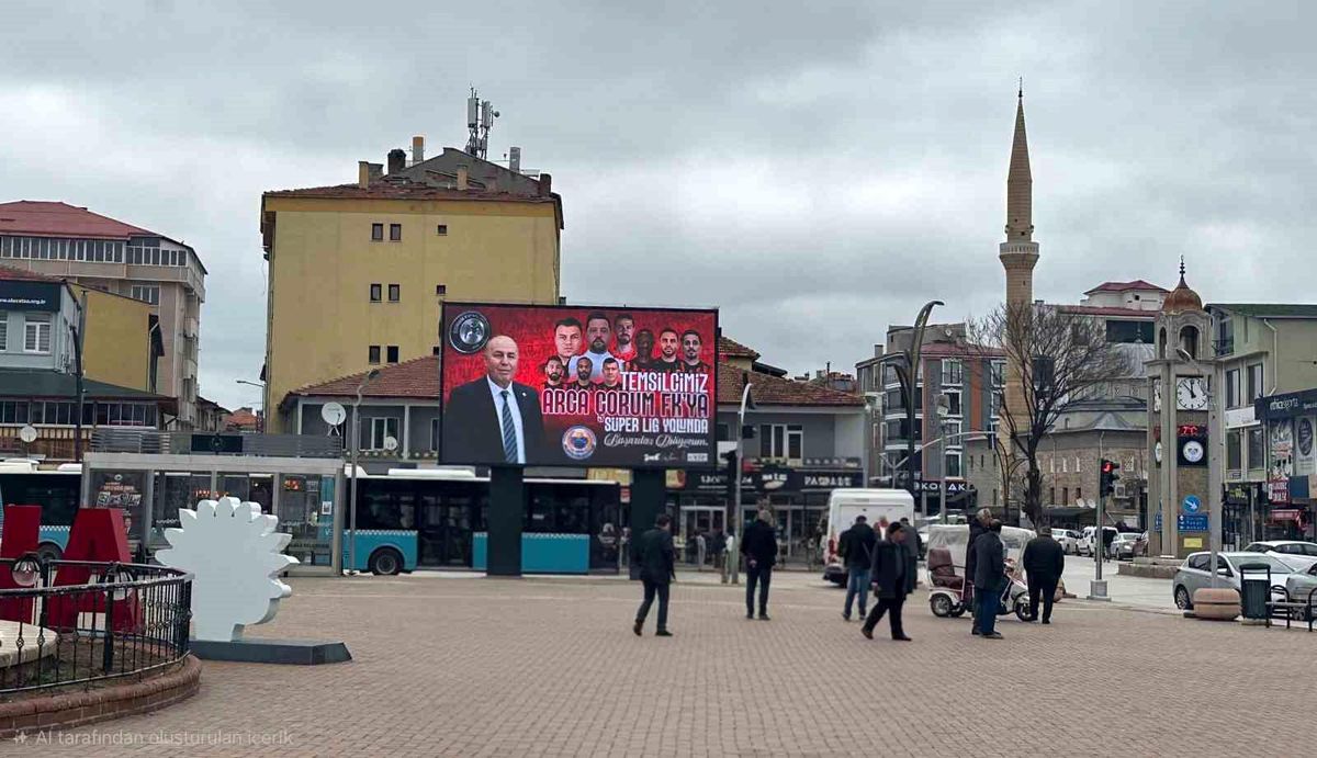 Alaca\'da Çorum FK maçı heyecanı dev ekranda yaşanacak