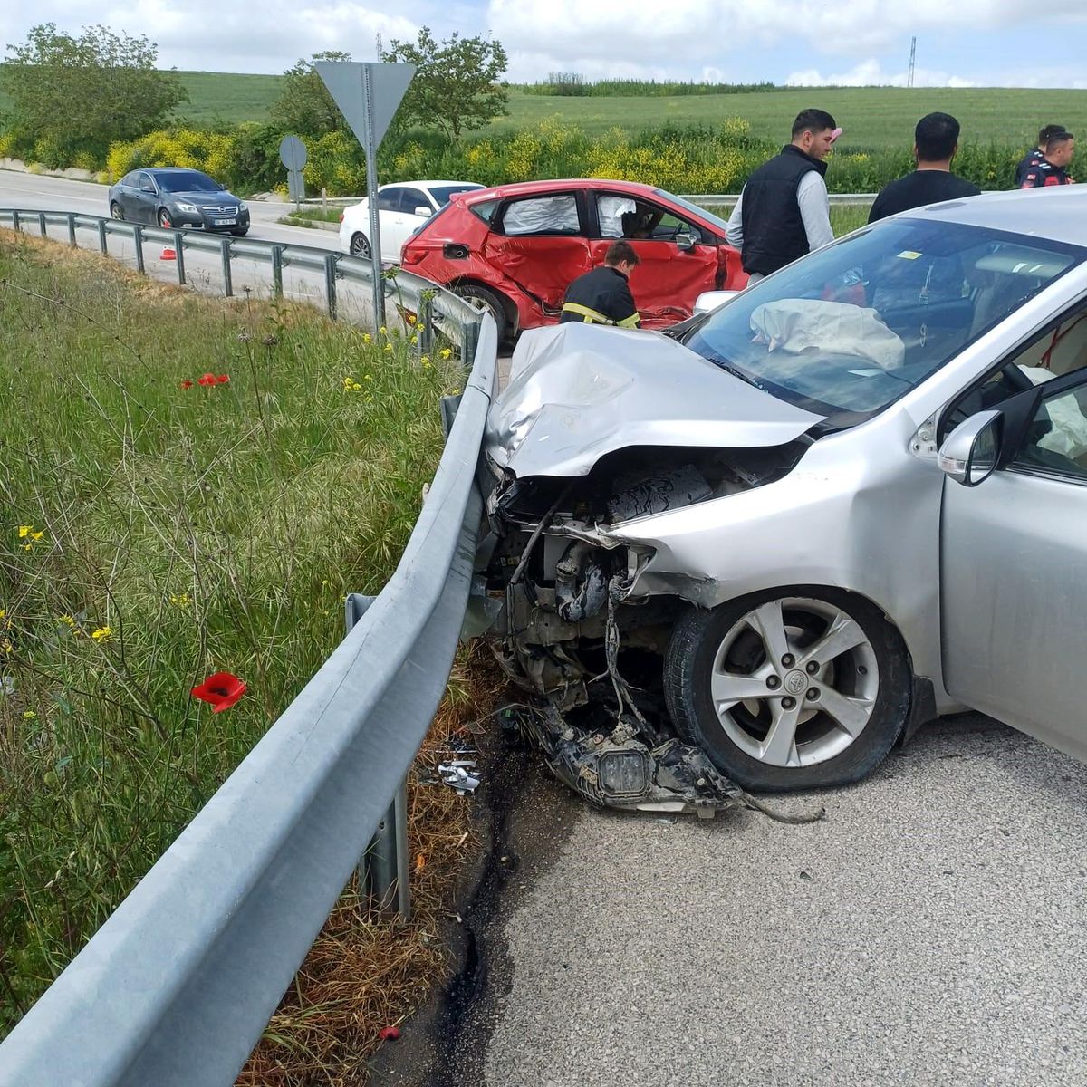 Babaeski\'de trafik kazası: 3 yaralı