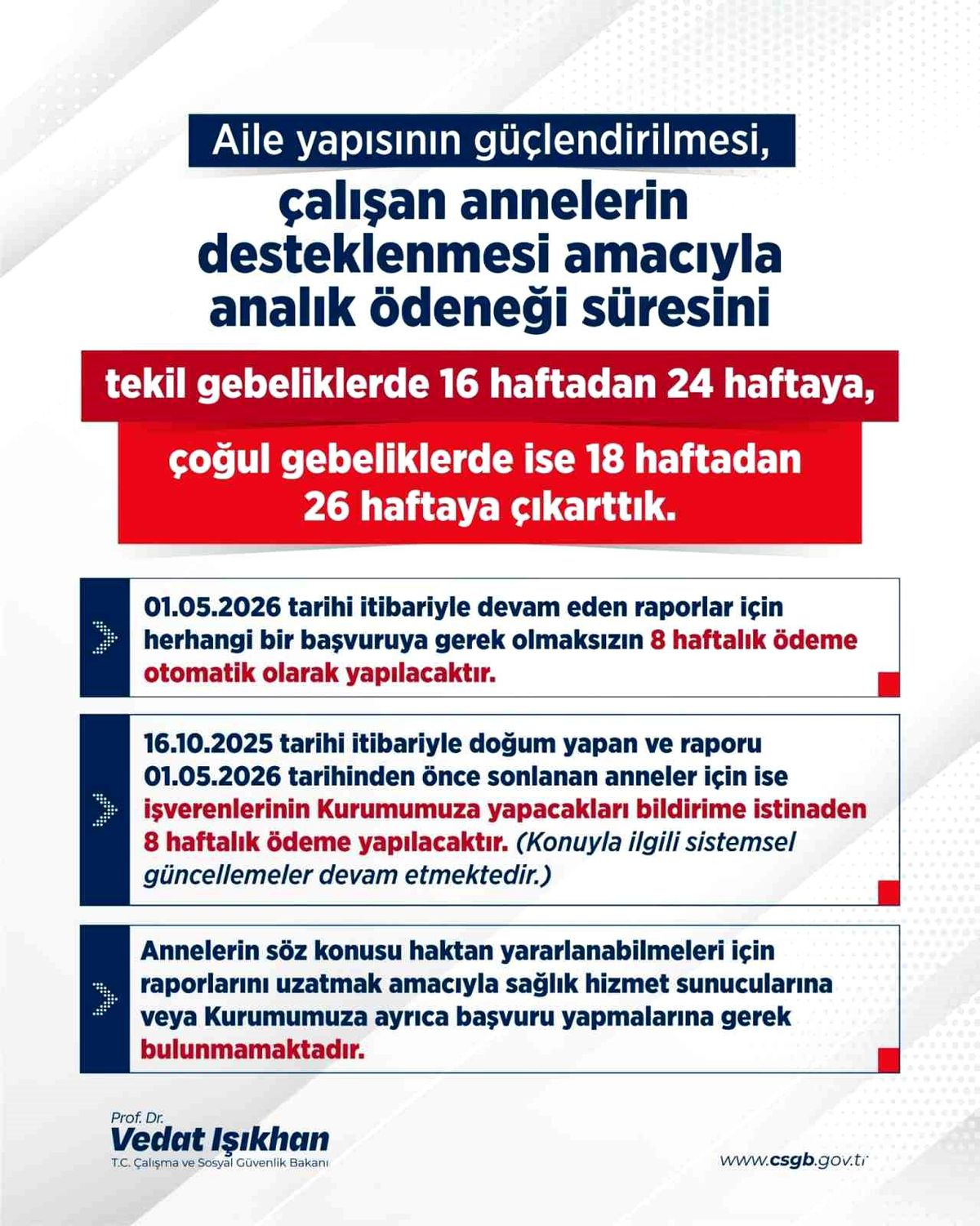Doğum İzni Süresi Uzatıldı