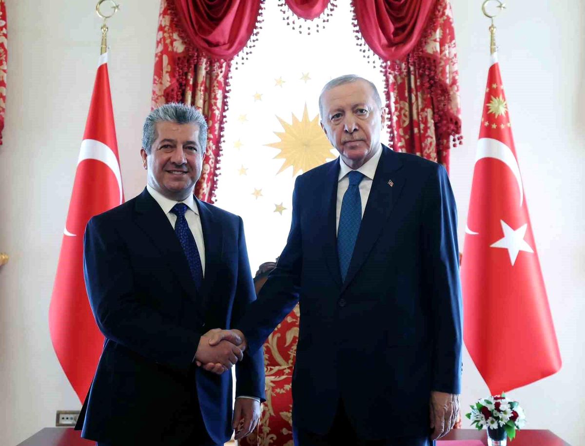 Cumhurbaşkanı Erdoğan, IKBY Başbakanı Barzani\'yi kabul etti