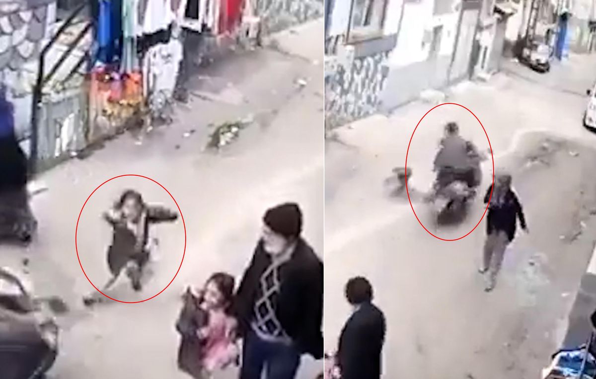 Gaziantep\'te sokak ortasında dehşet! Küçük çocuk metrelerce savruldu