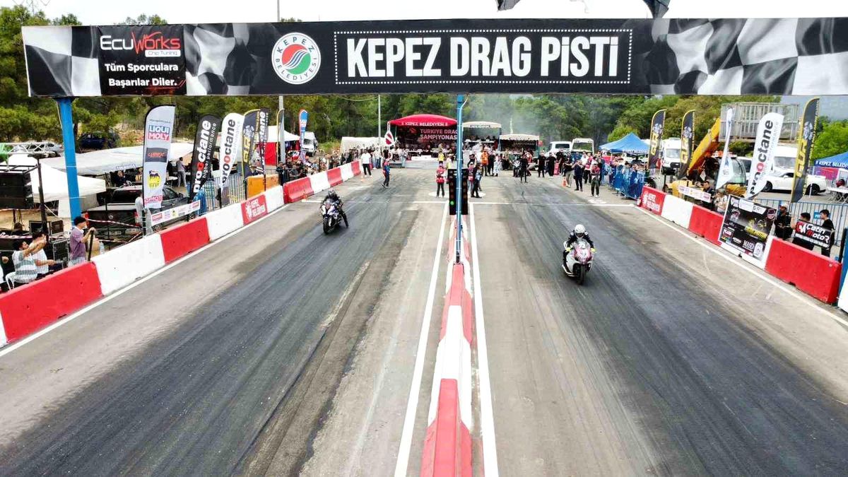 Kepez'de motodrag heyecanı başladı