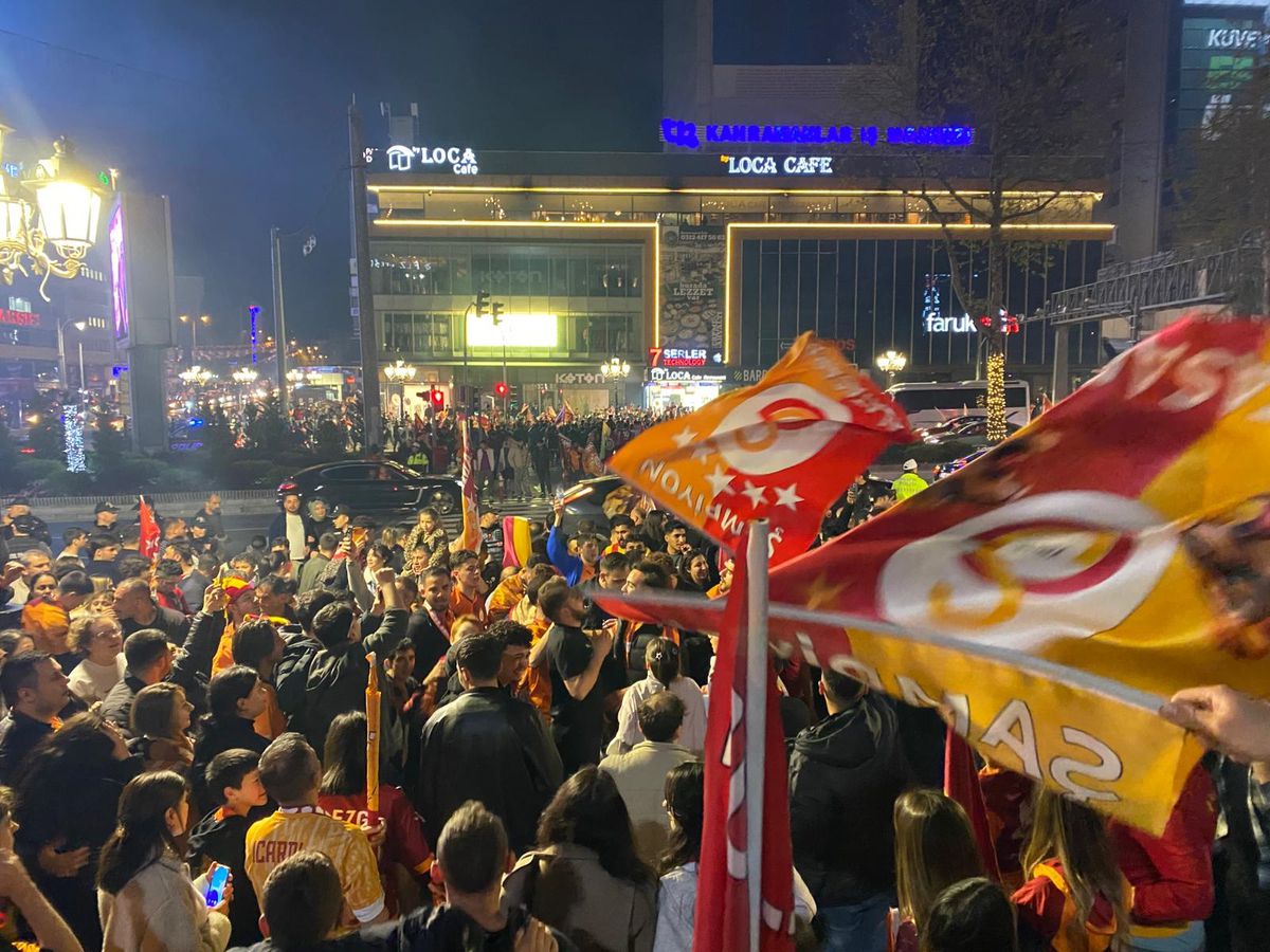 Galatasaray 26. Şampiyonluğunu Ankara\'da Kutladı