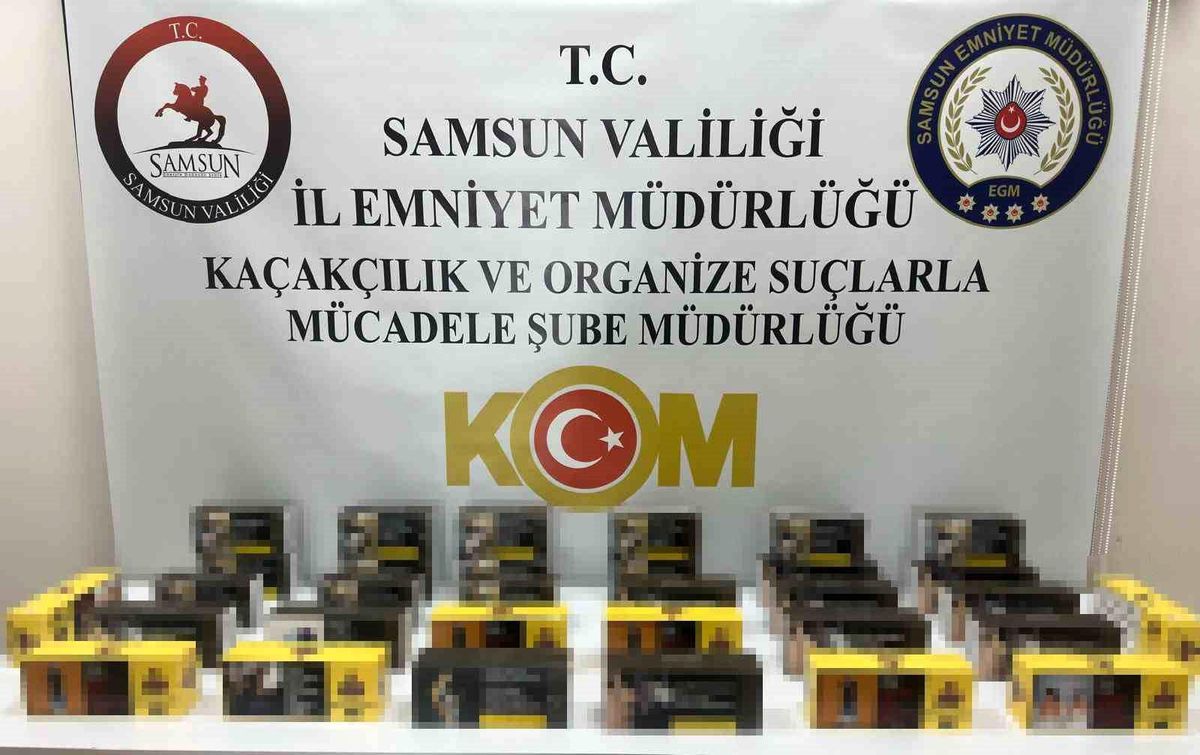 Samsun\'da Kaçak Sigara Operasyonu