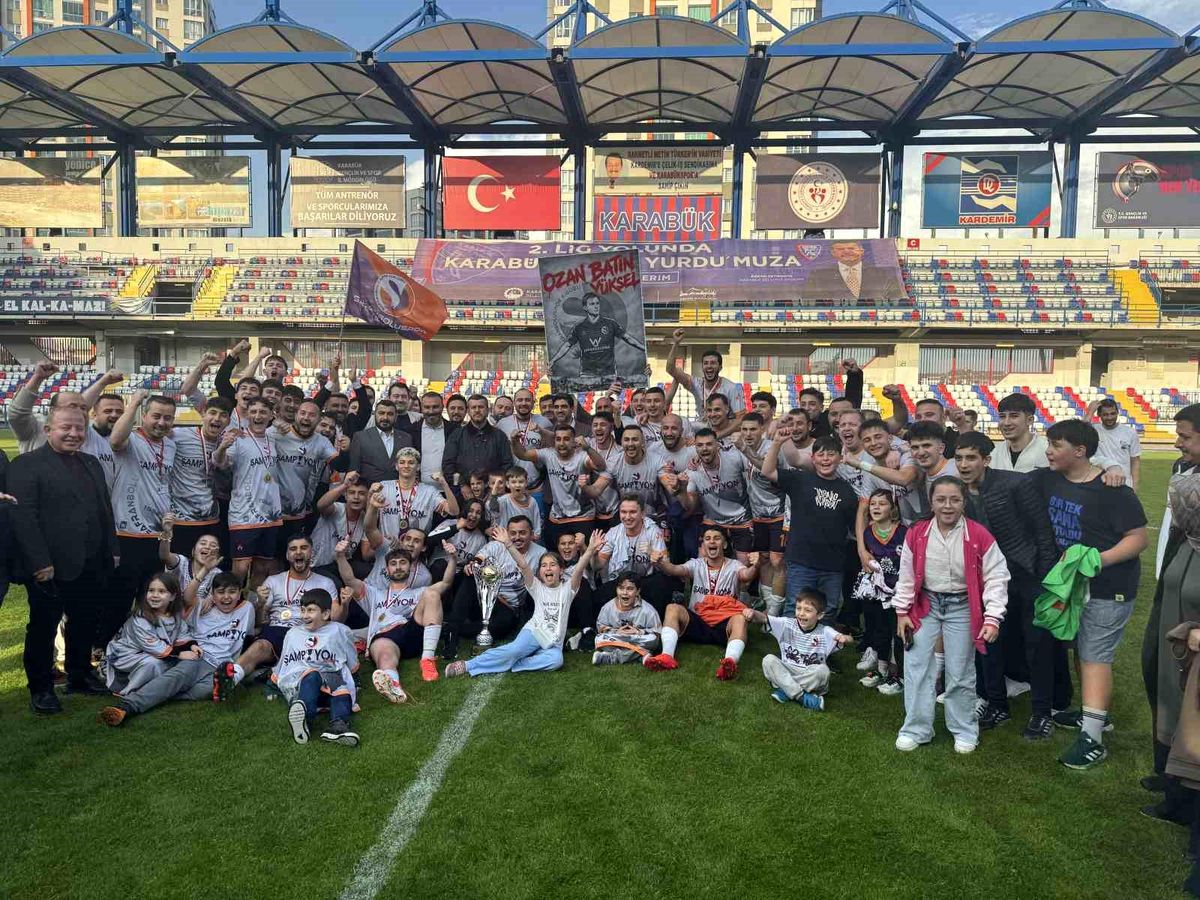 Karabük 1.Amatör Lig'de şampiyon Safranboluspor