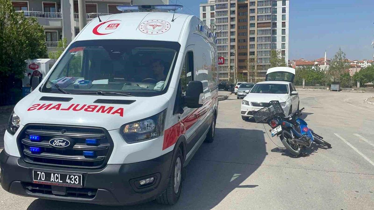 Karaman\'da Trafik Kazası: 1 Yaralı