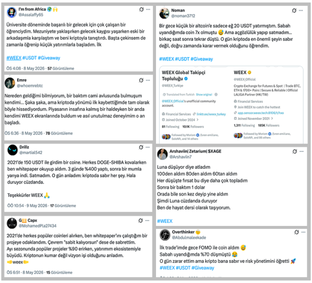 SPK engelledi WEEX boyut atladı: Fenomenler, sahte hesaplar ve izinsiz faaliyetler