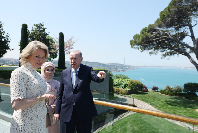 Cumhurbaşkanı Erdoğan, Belçika Kraliçesi'ni kabul etti