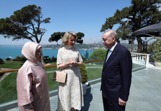 Cumhurbaşkanı Erdoğan, Belçika Kraliçesi'ni kabul etti