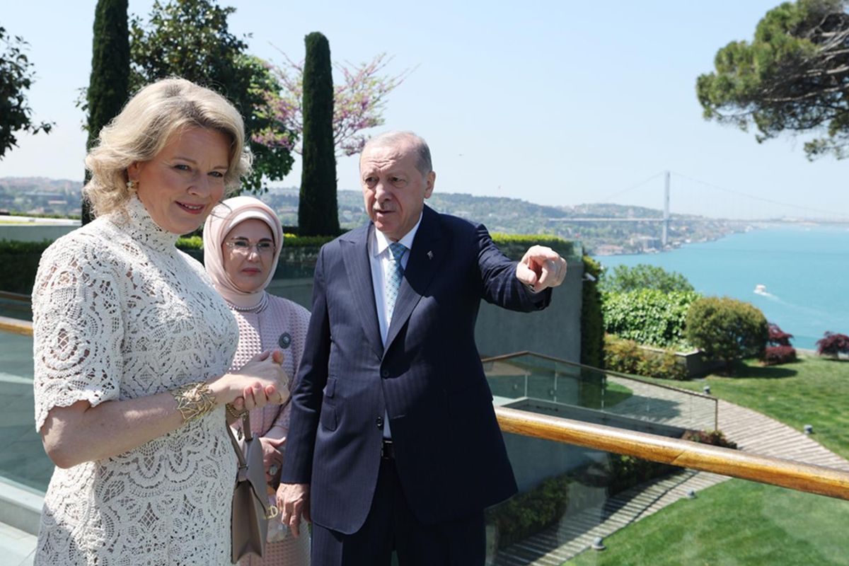 Cumhurbaşkanı Erdoğan, Belçika Kraliçesi\'ni kabul etti