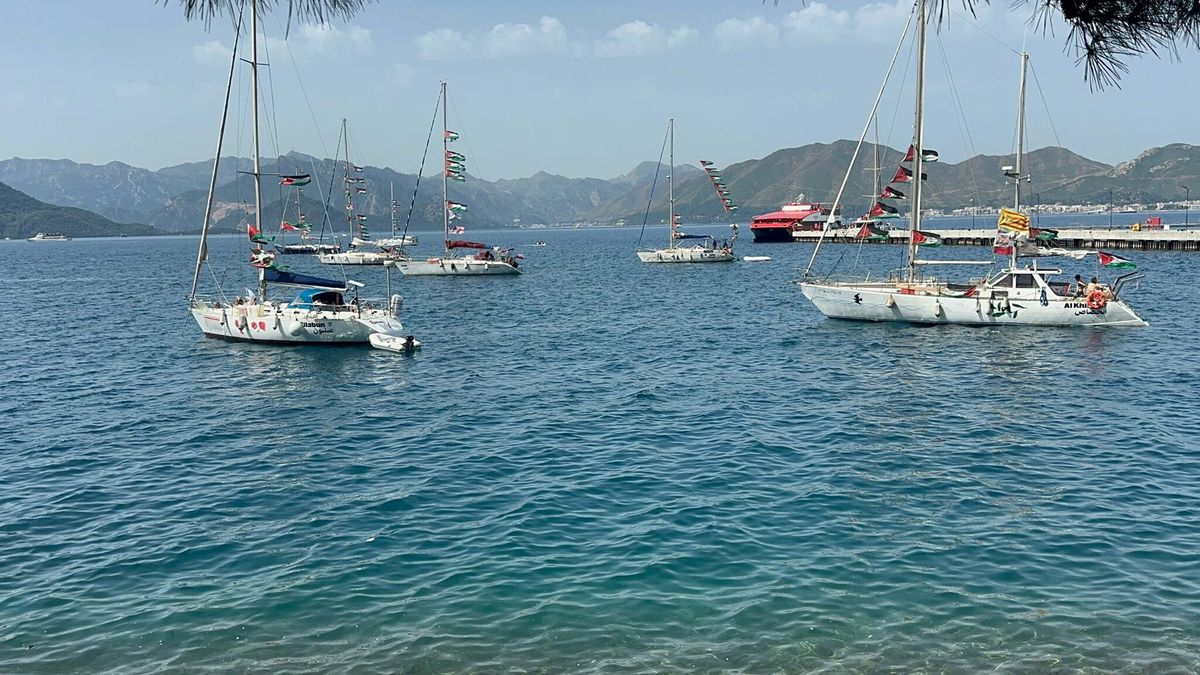 Küresel Sumud Filosu Marmaris\'te