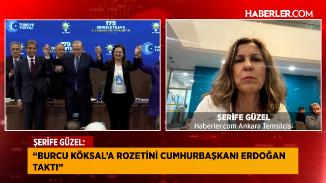 Burcu Köksal’a AK Parti’de yoğun ilgi! Rozeti Cumhurbaşkanı Erdoğan taktı