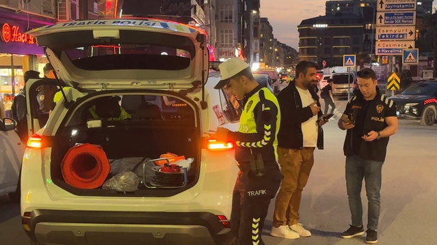 Avcılar’da Dronla Trafik Denetimi
