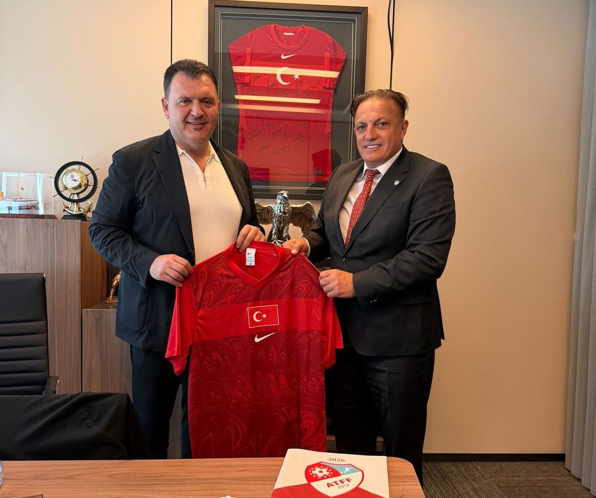 ATFF Heyeti, Türkiye Futbol Federasyonu\'nu Ziyaret Etti