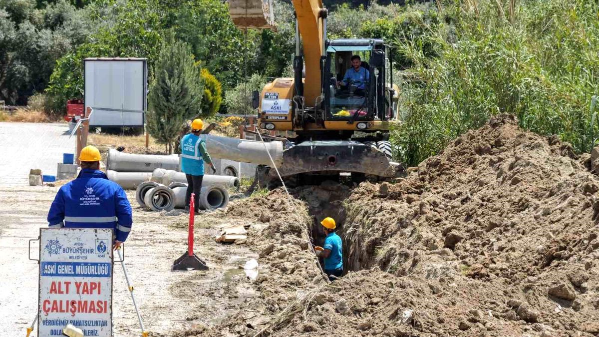 Aydın Büyükşehir\'den Davutlar\'da altyapı yatırımı