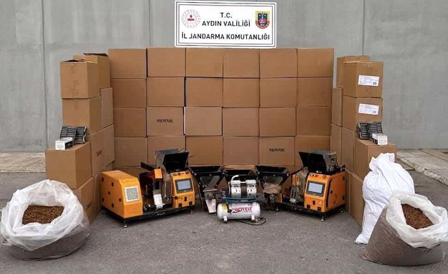 Aydın’da Kaçak Sigara İmalatına Baskın