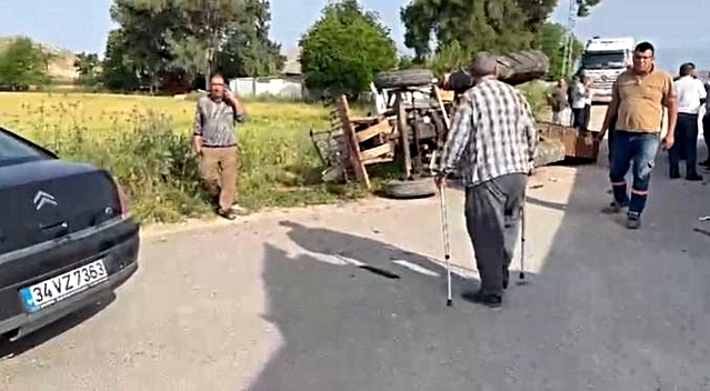 Kırıkhan’da Traktör Tırla Çarpıştı: Bir Yaralı