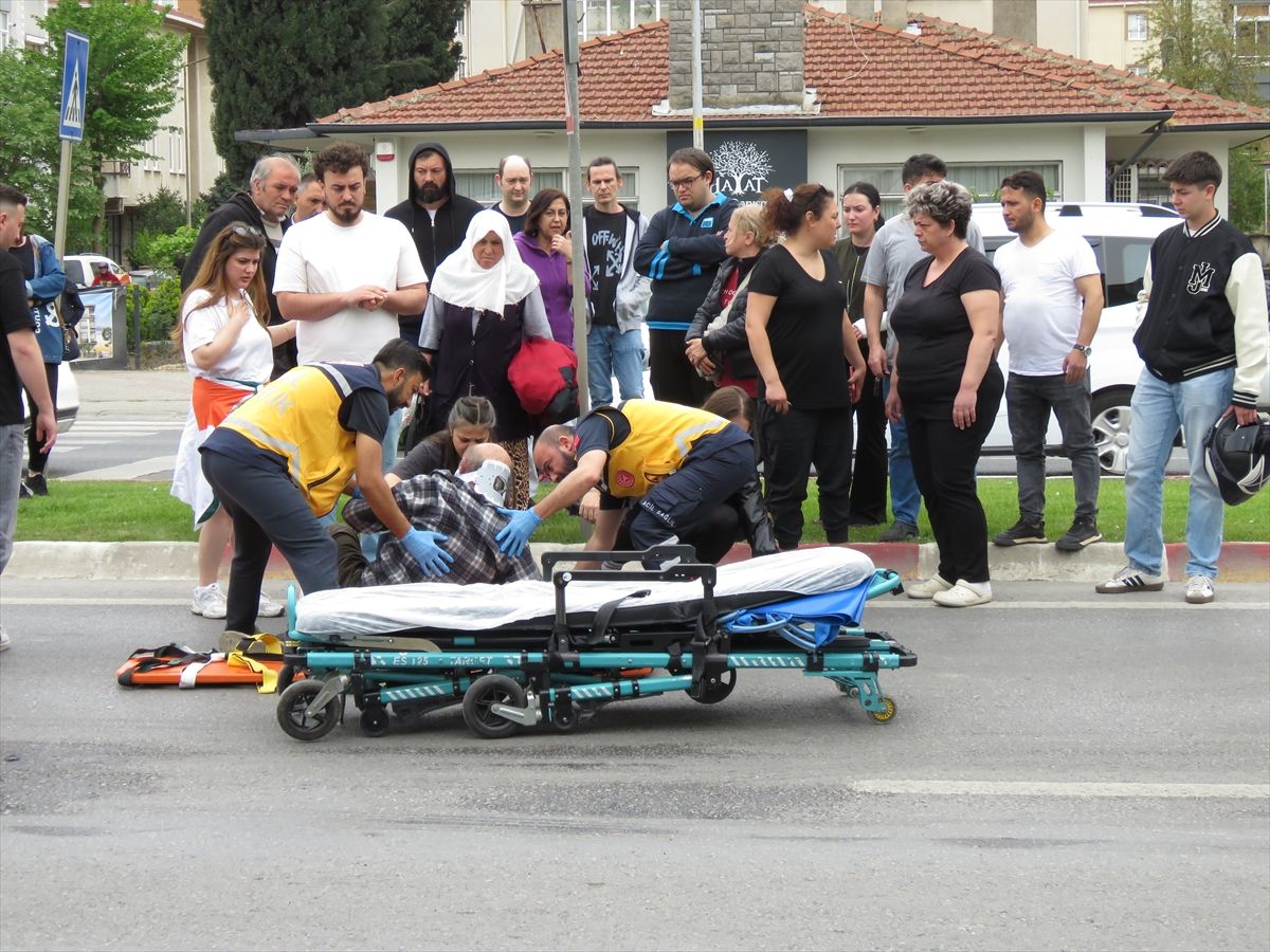 Lüleburgaz’da Motosiklet Kazası