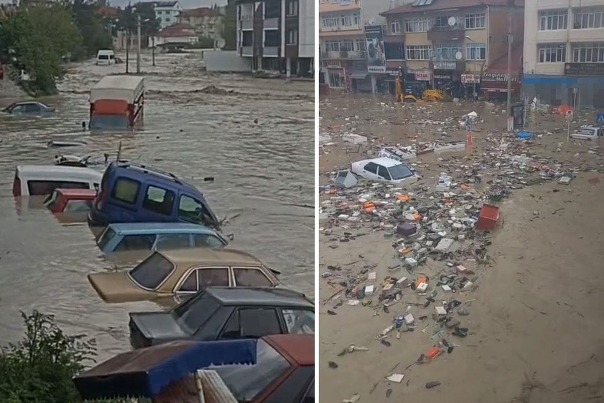7 kentimizi sel ve dolu vurdu, hayat durma noktasına geldi