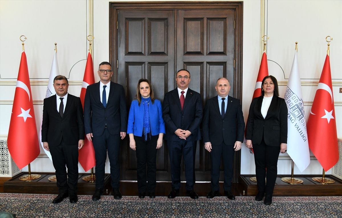 Vali Soytürk, SGK Müdürü Alan\'ı kabul etti