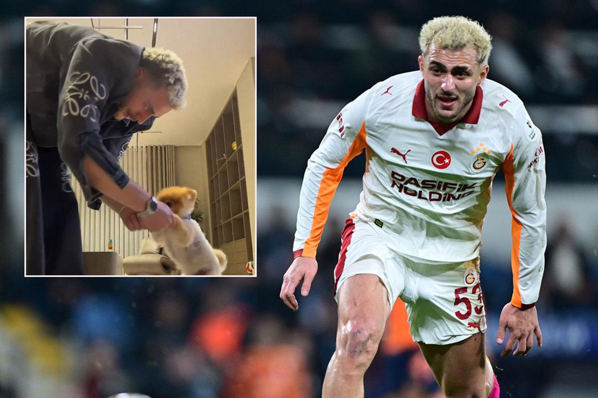 Barış Alper Yılmaz, köpeğiyle birlikte horon tepti